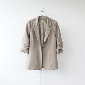 Elizabeth and James Taupe Myrla Blazer
